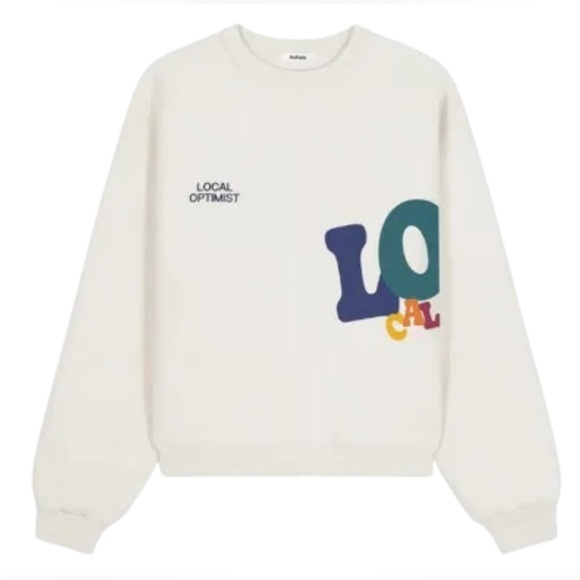 Madhappy Tops - Madhappy Local Optimist Fleece Sweatshirt Tofu XS